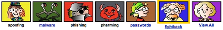 Icons for Security Cartoons