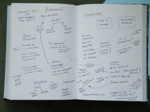 Our large concept map of issues and ideas.