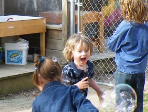 Archie\'s joy at a bubble