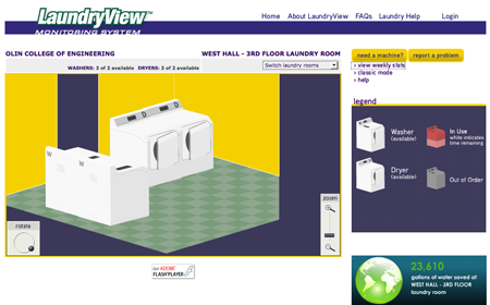 Laundry machines offer alerts through Twitter