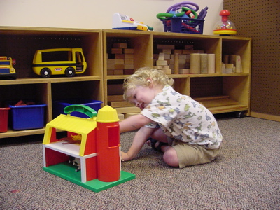 Archie's first day: the Barn