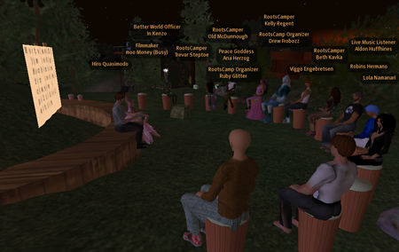 RootsCampSL Machinima session