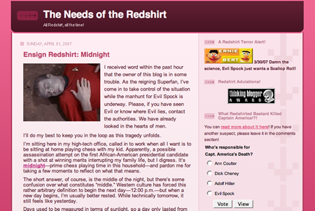 The Needs of the Redshirt